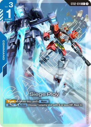 Siege Ploy (C+) (ST02-014) Holofoil [Starter Deck 02: Wings of Advance]