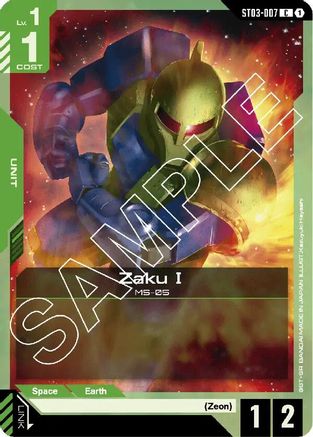 Zaku I (ST03-007)  [Starter Deck 03: Zeon's Rush]