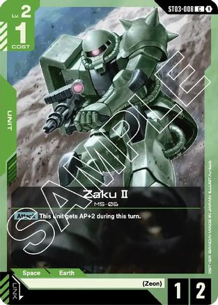 Zaku II (ST03-008)  [Starter Deck 03: Zeon's Rush]