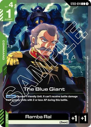 The Blue Giant (ST03-014)  [Starter Deck 03: Zeon's Rush]
