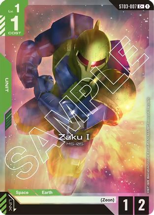 Zaku I (C+) (ST03-007) Holofoil [Starter Deck 03: Zeon's Rush]