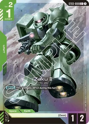 Zaku II (C+) (ST03-008) Holofoil [Starter Deck 03: Zeon's Rush]