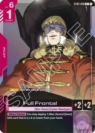 Full Frontal (C+) (ST03-010) Holofoil [Starter Deck 03: Zeon's Rush]