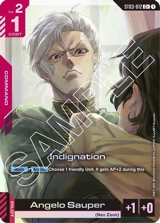 Indignation (C+) (ST03-012) Holofoil [Starter Deck 03: Zeon's Rush]