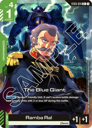 The Blue Giant (C+) (ST03-014) Holofoil [Starter Deck 03: Zeon's Rush]