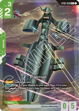 Falmel (C+) (ST03-016) Holofoil [Starter Deck 03: Zeon's Rush]