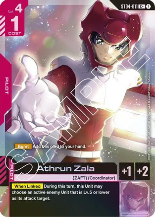 Athrun Zala (C+) (ST04-011) Holofoil [Starter Deck 04: SEED Strike]