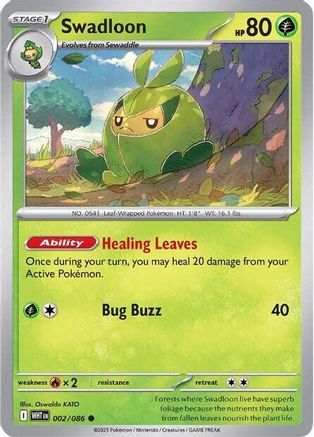 Swadloon (002/086) Reverse Holofoil [SV: White Flare]