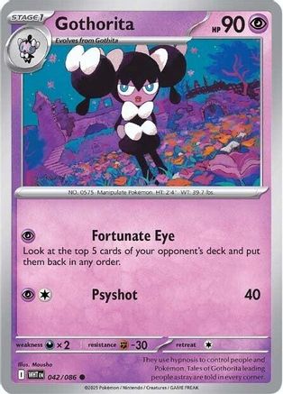 Gothorita (042/086) Reverse Holofoil [SV: White Flare]