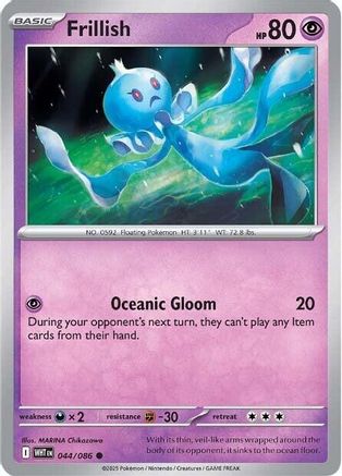 Frillish (044/086) Reverse Holofoil [SV: White Flare]