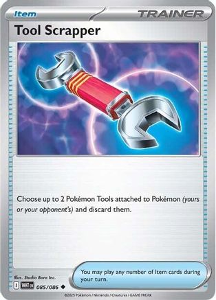 Tool Scrapper (085/086) Reverse Holofoil [SV: White Flare]