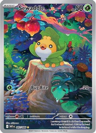 Sewaddle (087/086) Holofoil [SV: White Flare]