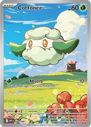 Cottonee (090/086) Holofoil [SV: White Flare]