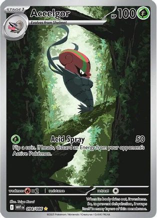Accelgor (094/086) Holofoil [SV: White Flare]