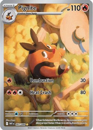 Pignite (097/086) Holofoil [SV: White Flare]
