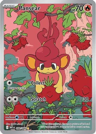 Pansear (099/086) Holofoil [SV: White Flare]