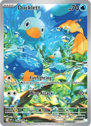 Ducklett (109/086) Holofoil [SV: White Flare]