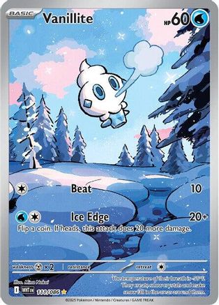 Vanillite (111/086) Holofoil [SV: White Flare]