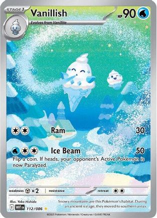 Vanillish (112/086) Holofoil [SV: White Flare]