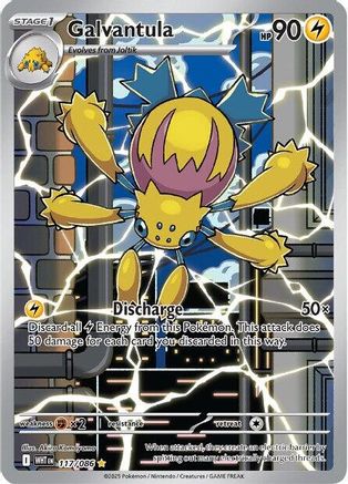 Galvantula (117/086) Holofoil [SV: White Flare]