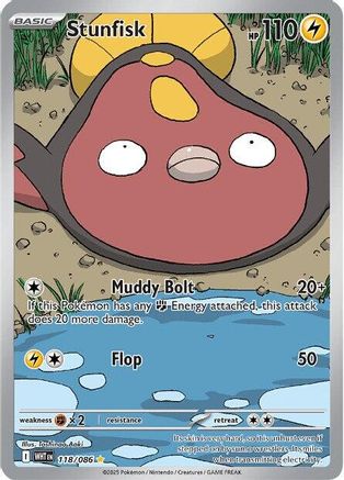 Stunfisk (118/086) Holofoil [SV: White Flare]