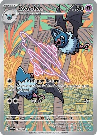 Swoobat (120/086) Holofoil [SV: White Flare]
