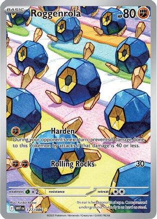 Roggenrola (127/086) Holofoil [SV: White Flare]