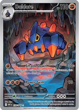 Boldore (128/086) Holofoil [SV: White Flare]