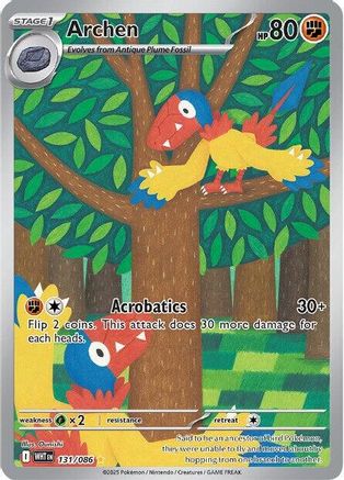 Archen (131/086) Holofoil [SV: White Flare]