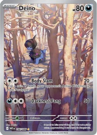 Deino (146/086) Holofoil [SV: White Flare]