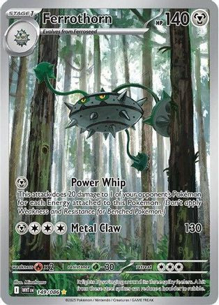 Ferrothorn (149/086) Holofoil [SV: White Flare]