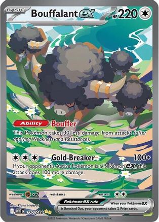 Bouffalant ex (170/086) Holofoil [SV: White Flare]