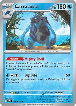 Carracosta (023/086) Reverse Holofoil [SV: Black Bolt]