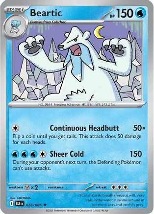 Beartic (026/086) Holofoil [SV: Black Bolt]