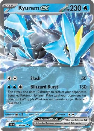 Kyurem ex (028/086) Holofoil [SV: Black Bolt]