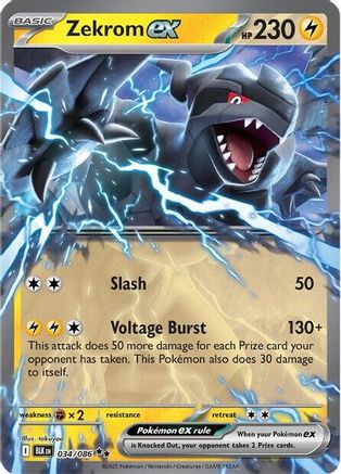 Zekrom ex (034/086) Holofoil [SV: Black Bolt]