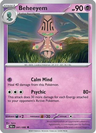 Beheeyem (041/086) Reverse Holofoil [SV: Black Bolt]
