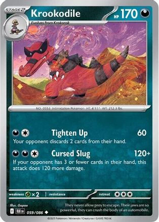 Krookodile (059/086) Reverse Holofoil [SV: Black Bolt]
