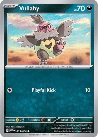 Vullaby (063/086) Reverse Holofoil [SV: White Flare]