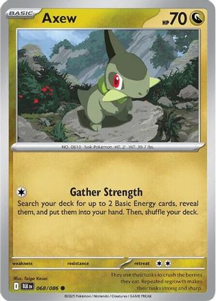 Axew (068/086) Reverse Holofoil [SV: Black Bolt]
