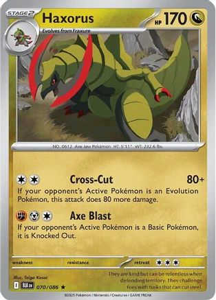Haxorus (070/086) Holofoil [SV: Black Bolt]
