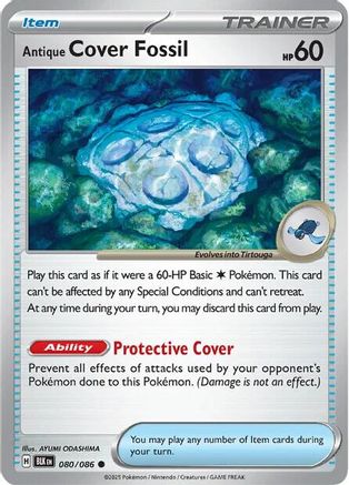 Antique Cover Fossil (080/086) Reverse Holofoil [SV: Black Bolt]