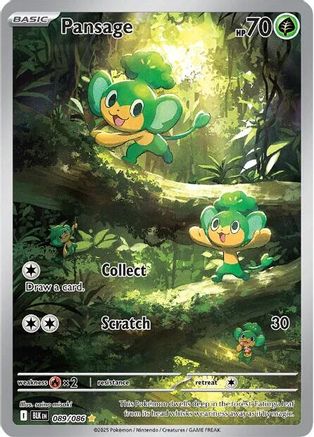 Pansage (089/086) Holofoil [SV: Black Bolt]