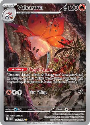 Volcarona (100/086) Holofoil [SV: Black Bolt]