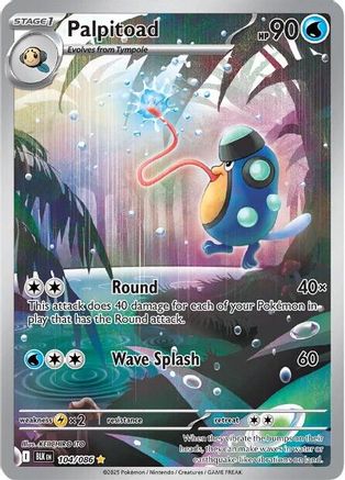 Palpitoad (104/086) Holofoil [SV: Black Bolt]