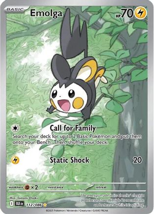 Emolga (112/086) Holofoil [SV: Black Bolt]