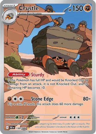 Crustle (130/086) Holofoil [SV: Black Bolt]