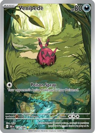 Venipede (132/086) Holofoil [SV: Black Bolt]