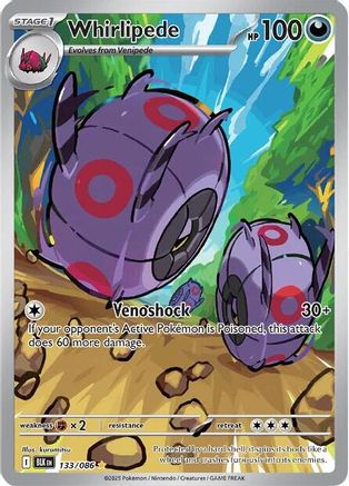 Whirlipede (133/086) Holofoil [SV: Black Bolt]