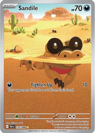 Sandile (135/086) Holofoil [SV: Black Bolt]